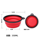 Food-grade silicone dog bowl/cat bowl, outdoor folding bowl/dog basin