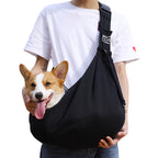 Foldable dog backpack, breathable pet travel bag, pet bag, shoulder bag, crossbody cat bag,Adjustable pet carrier with snap closure