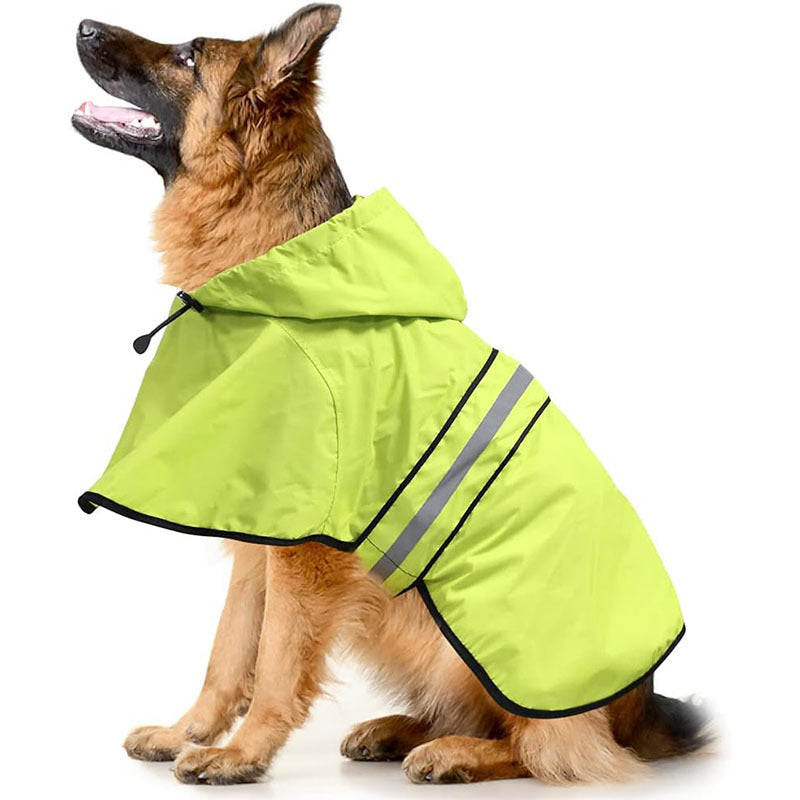 Waterproof, thickened reflective raincoat, large and small dog raincoat, Kefie raincoat