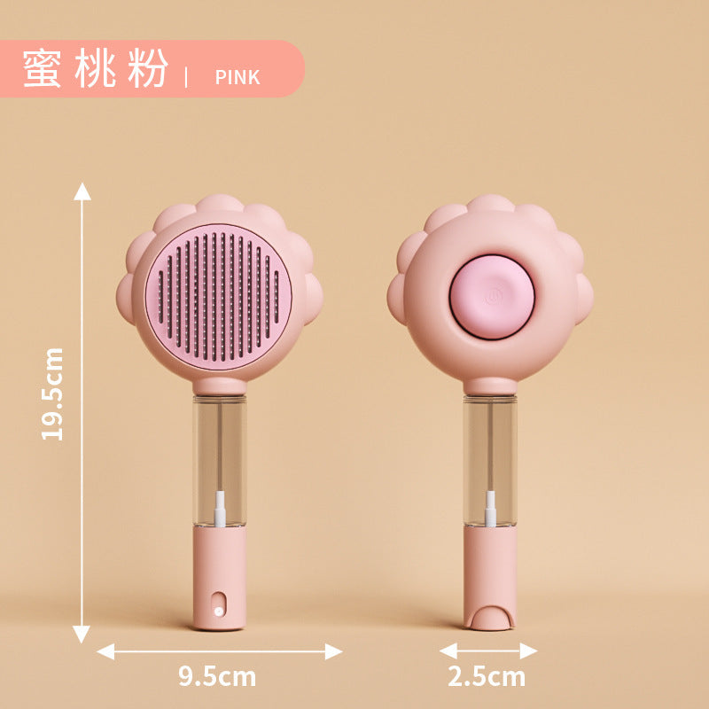 Spray comb, pet hair brush, cat comb, removes loose hair, dog hair, cat petting brush, needle comb, pet supplies