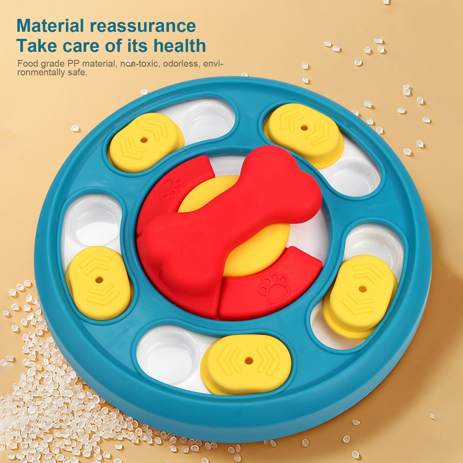 Dog anti-choking bowl, slow-feeding dish, hidden food bowl, non-slip dog bowl, cat bowl, slow feeder, pet supplies, food grade