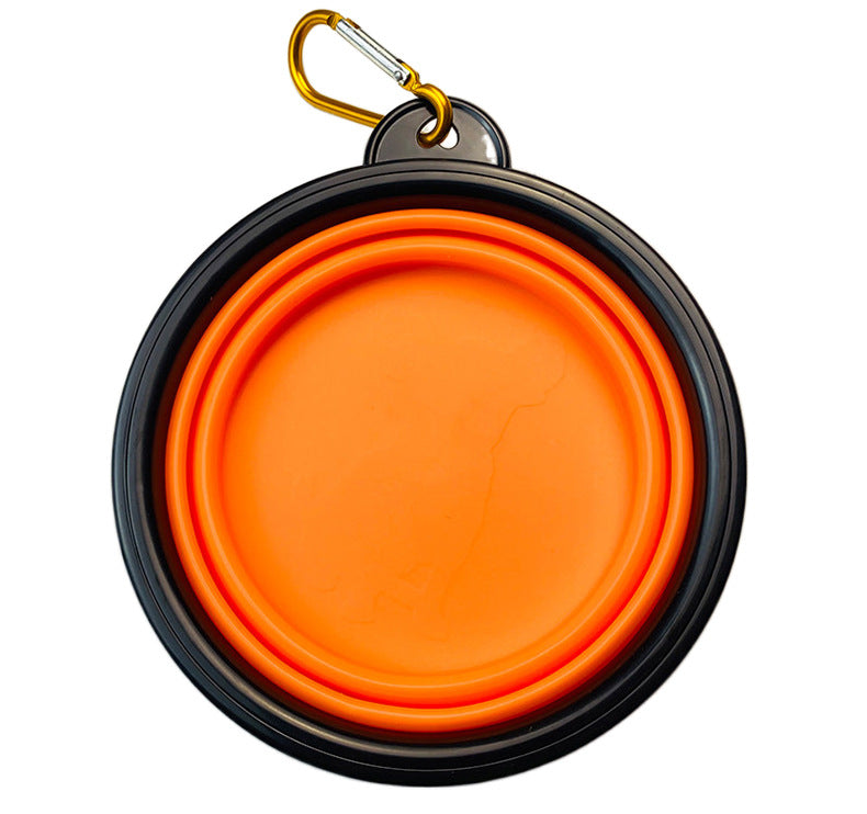 Food-grade silicone dog bowl/cat bowl, outdoor folding bowl/dog basin