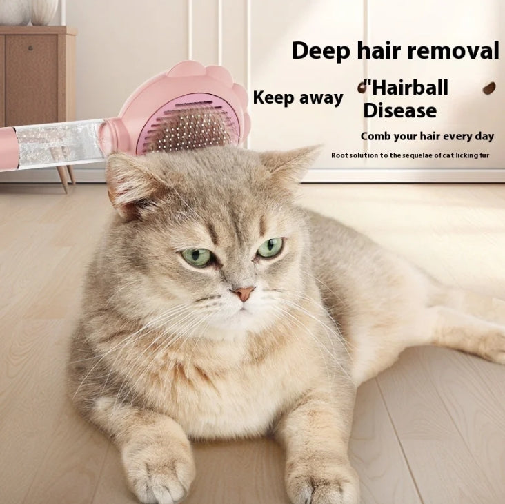 Spray comb, pet hair brush, cat comb, removes loose hair, dog hair, cat petting brush, needle comb, pet supplies