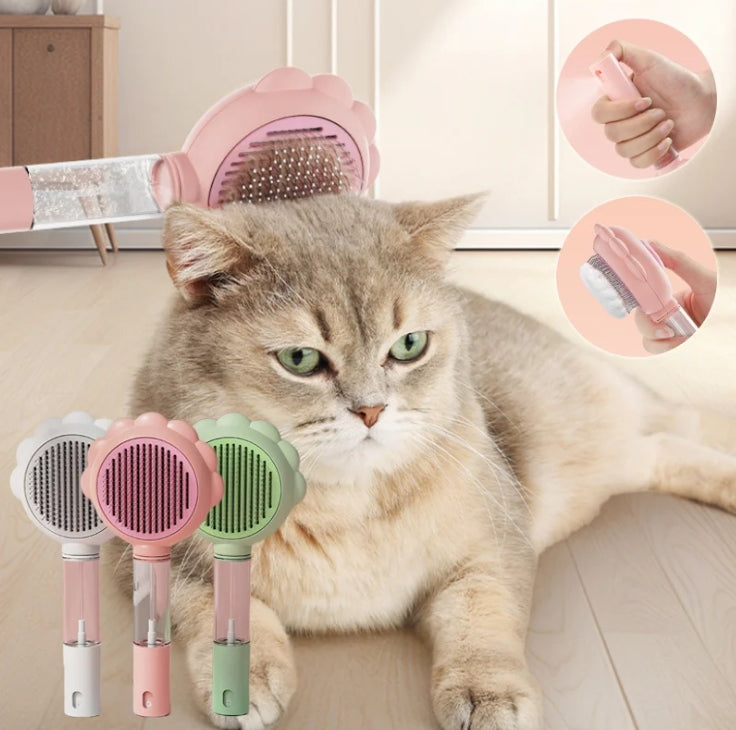 Spray comb, pet hair brush, cat comb, removes loose hair, dog hair, cat petting brush, needle comb, pet supplies