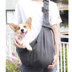 Foldable dog backpack, breathable pet travel bag, pet bag, shoulder bag, crossbody cat bag,Adjustable pet carrier with snap closure